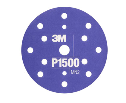 3M 34423 Esnek Hookit P1500 15 Delikli Disk Zımpara 150mm